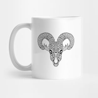 Goat Head Aztec Mexican Tribal Pattern Mug